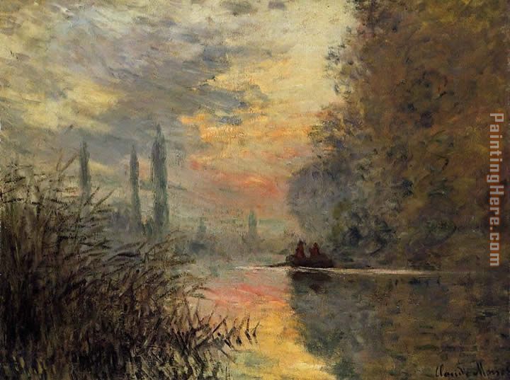 Evening at Argenteuil painting - Claude Monet Evening at Argenteuil art painting